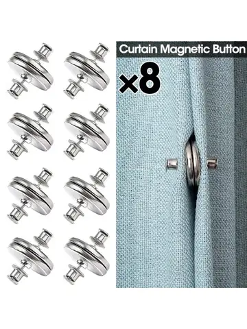 Curtain magnetic buckle detachable curtain fixed buckle clip to prevent light adjustment screen window closing magnetic buckle