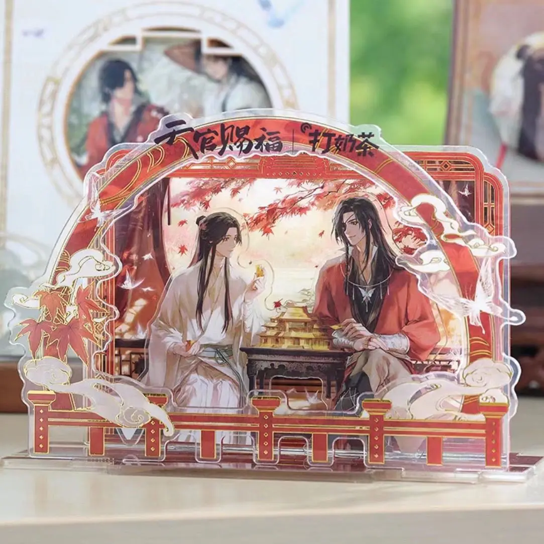 Tian Guan Ci Fu TGCF TGCF Hua Cheng Xie Lian Figurka anime Akrylowy stojak Model Płyta Dekoracja biurka Znak stojący Prezent dla fanów stacjonarnych