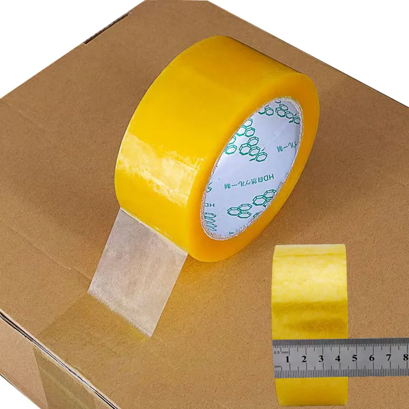 

45mm*140M Packing Tape Bopp Box Tape For Shipping Supplies DIY Adhesive Sealing Tape Transparent Yellow Clear Strapping Tape