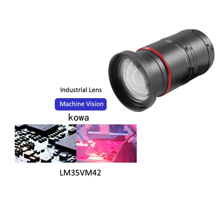 KOWALENS LM35VM42 LM18VM35 50MP Lentes industriales de enfoque fijo con montura M42 Lente de visión artificial 35 mm