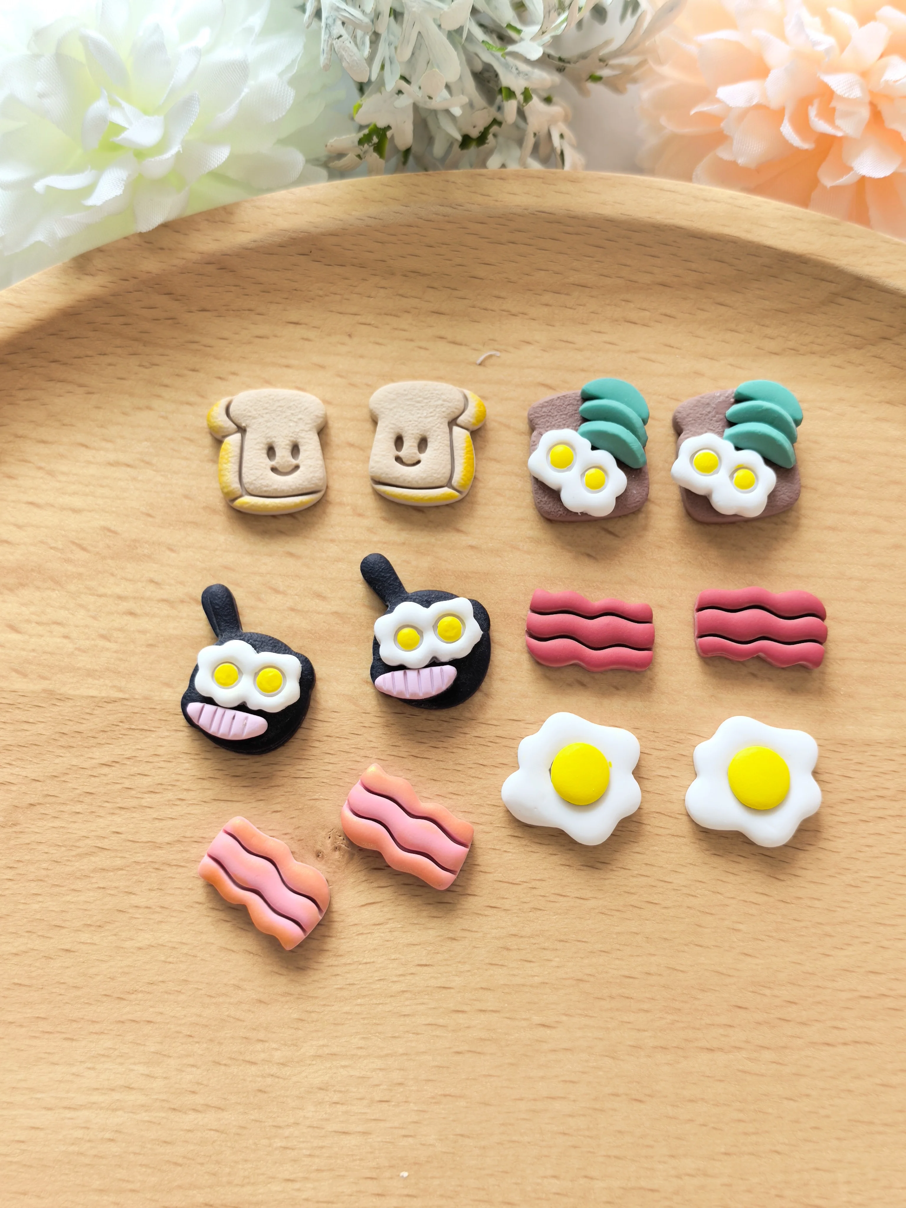 Mini Kitchen Series Polymer Clay Cutter Clay Cutting Molds DIY Earrings Jewelr Making Hand Tools Soft Clay Tools Set