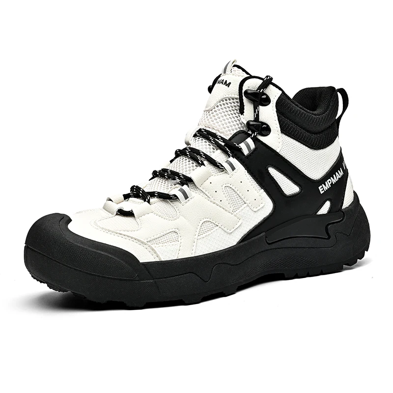 Zapatos de montaña transpirables para mujer, botas de senderismo para actividades al aire libre, zapatos de senderismo para hombre, botas de caña alta unisex, impermeables, nuevos.
