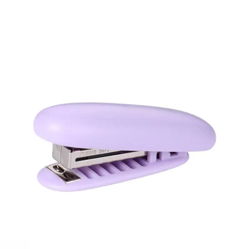 D08B 6 Pcs Paper Stapler Office Stapler Easy to Load Portable Stapler Small Stapler Plastic Stapler Decorative Stapler