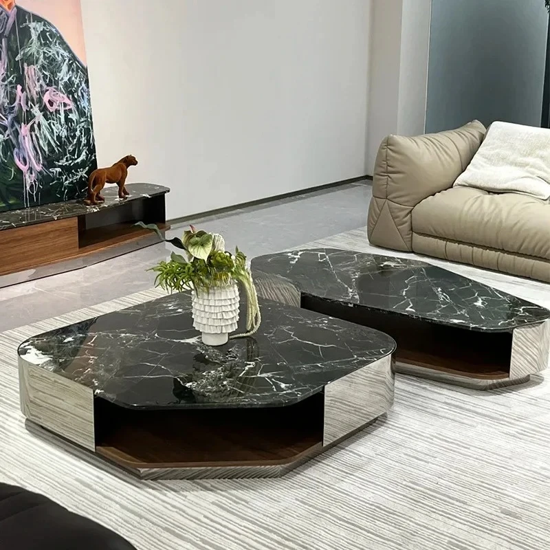 marble coffee table living room home modern design, coffee table creative high-end