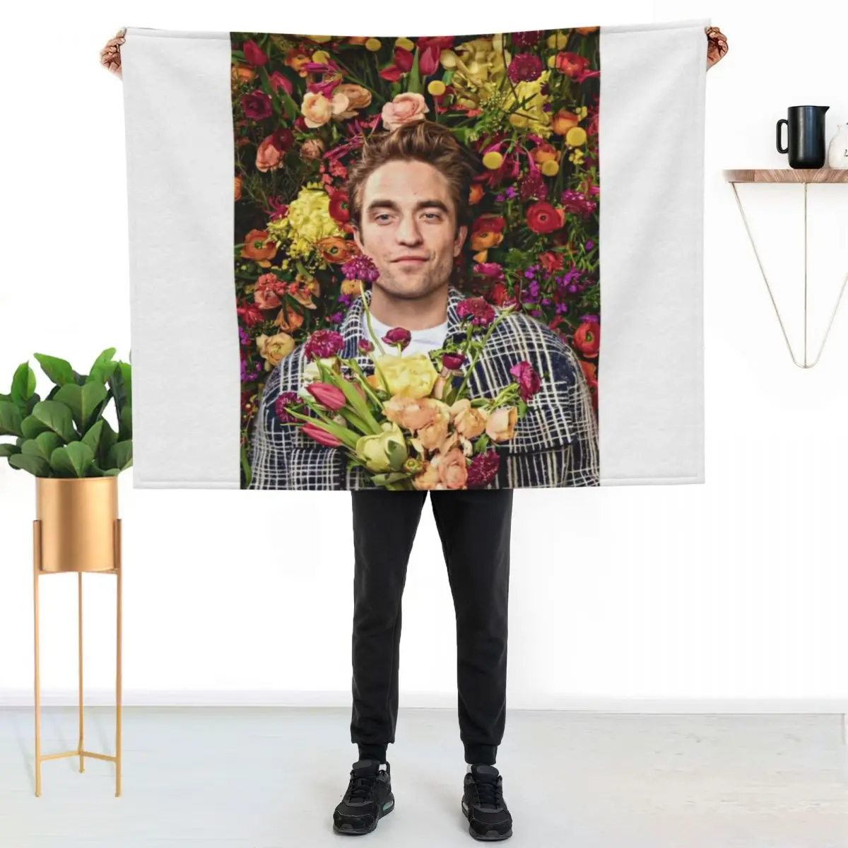 Watercolor Robert Pattinson Throw Blanket Luxury Brand Sofa Quilt Luxury Throw Hairys Camping Soft Plush Plaid Blankets