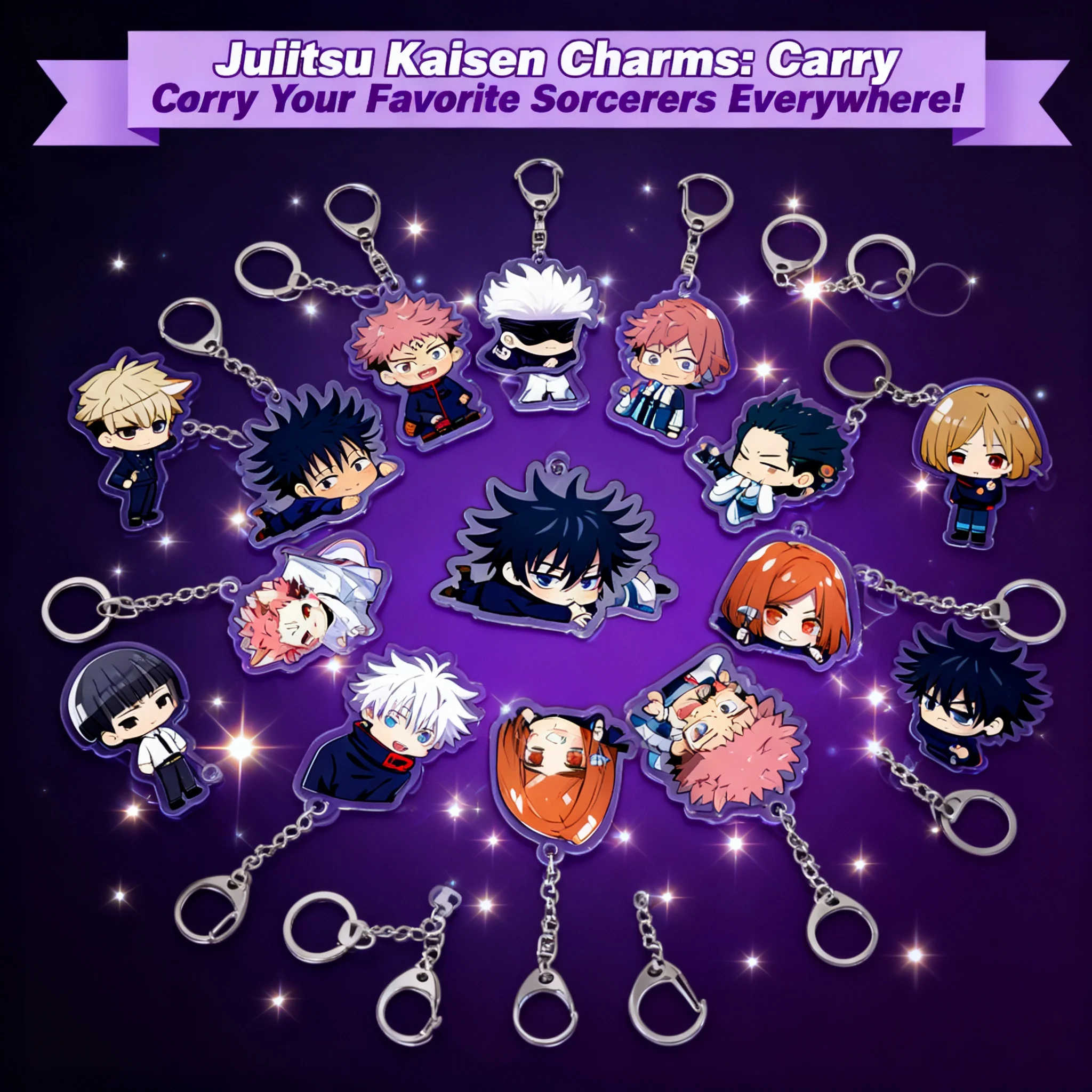 Llavero de Anime Jujutsu Kaisen, Satoru Gojo, Yuji Itadori, Megumi Fushiguro, Nobara Kugisaki, Colgante para Mochila, Regalo, Cosplay