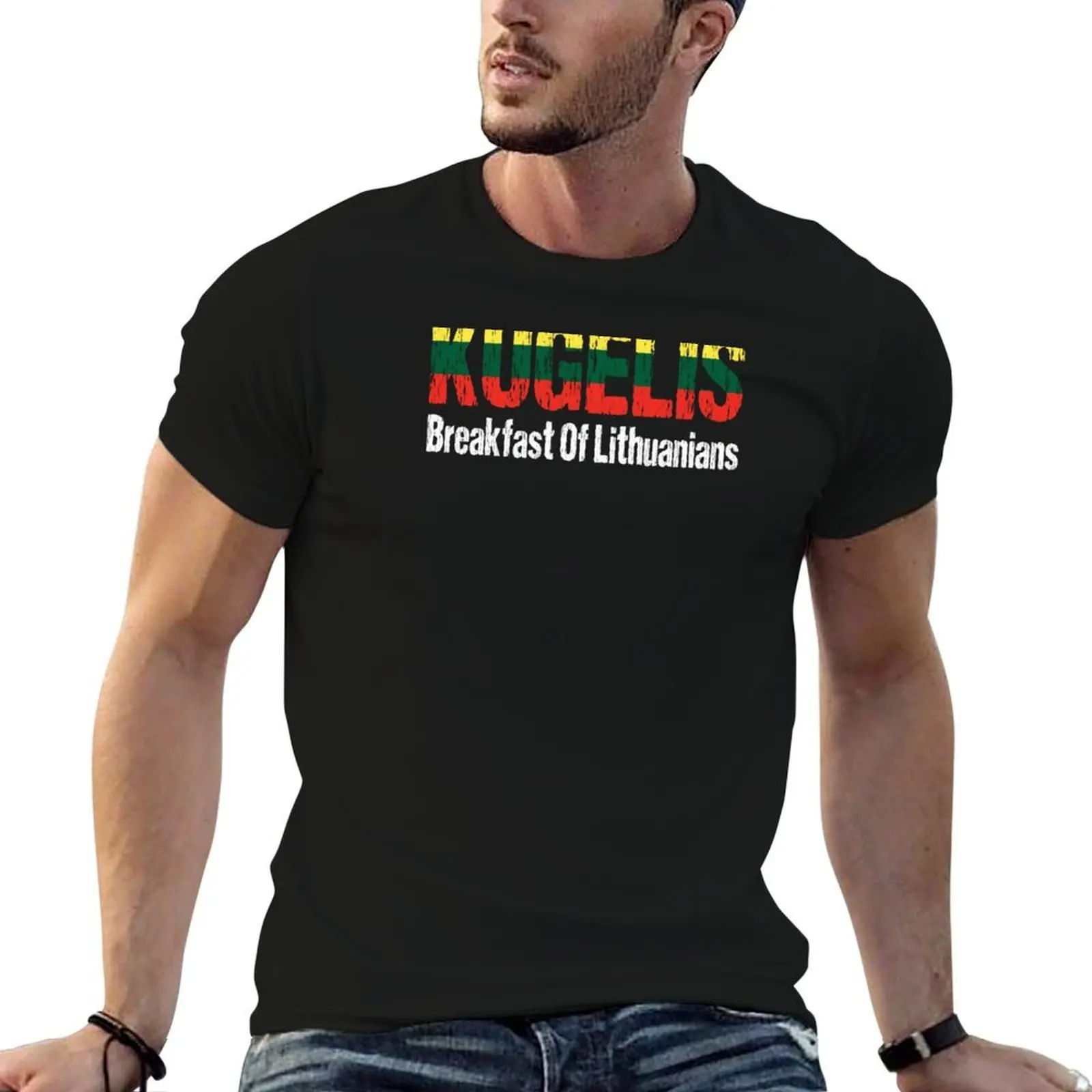 Kugelis Lithuanian Funny Food Lover Dish Lietuva Flag T-Shirt oversizeds plus size clothes men clothes