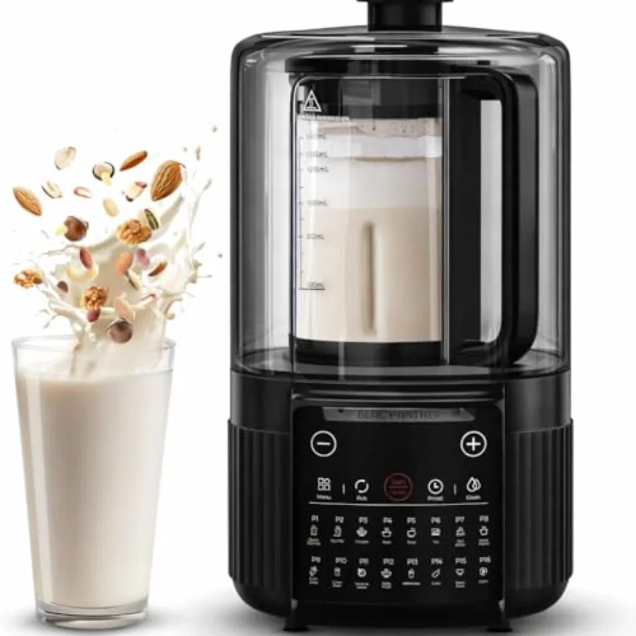 16-in-1 Blender and Nut Milk Maker 50oz Soy/Oat Milk Plant-Based Milk Milkshake Soup Maker. 8 High-Speed Blades Ultra-Quiet Noi