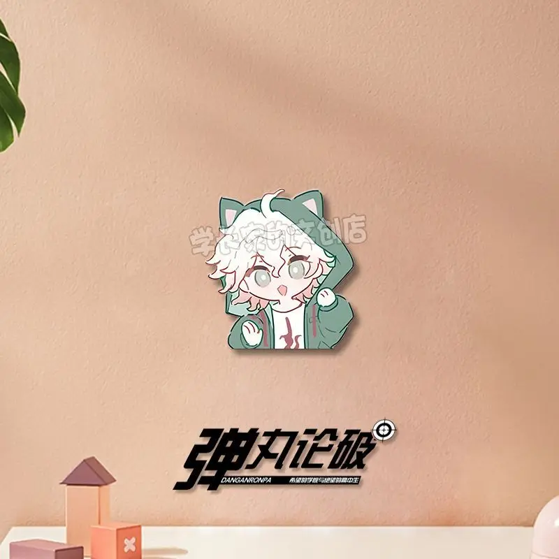8PCS Anime Danganronpa Badge Brooch Pin Kirigiri Kyoko Hinata Hajime Clothes Backpack Decoration Lapel Personalized Chest Tag