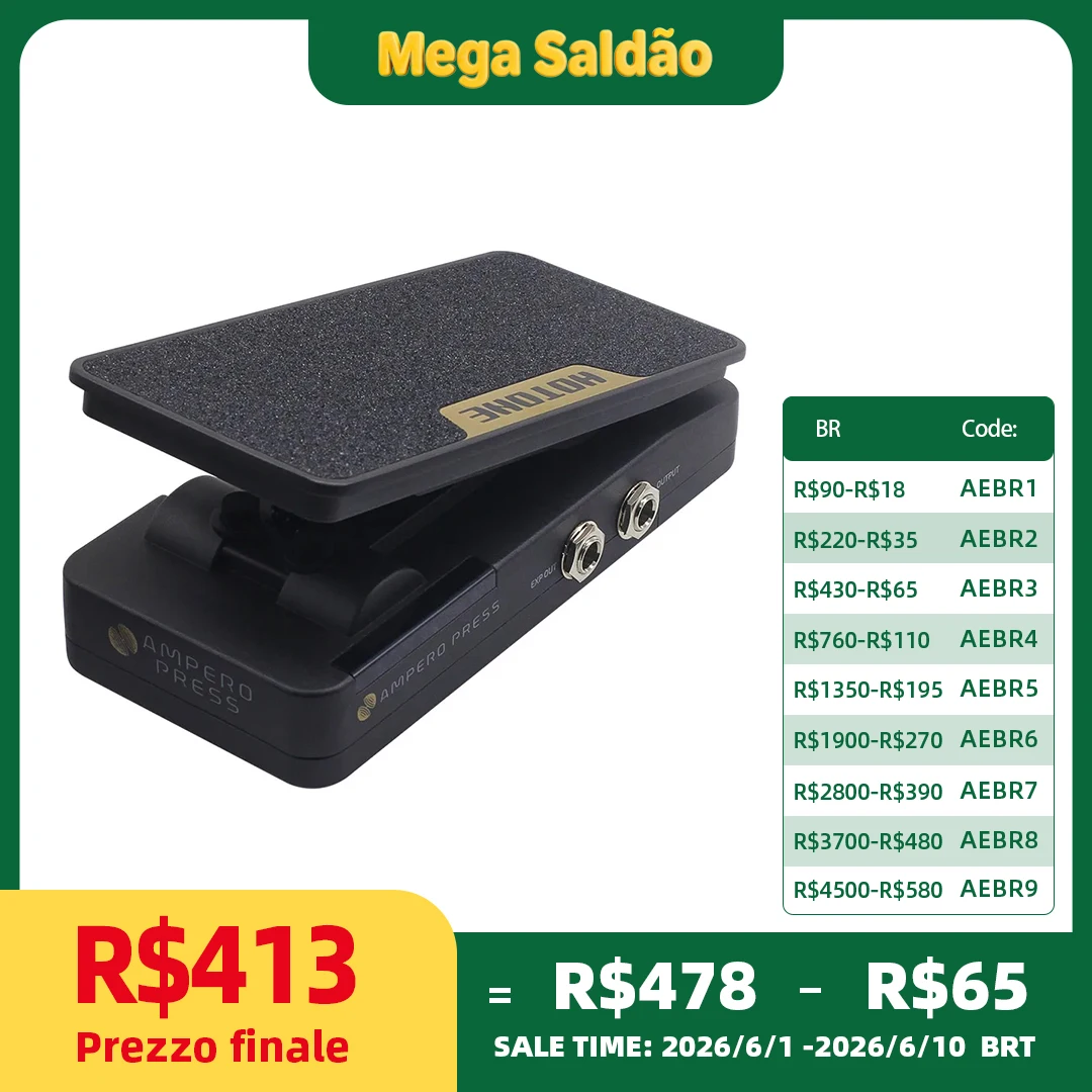 Pedal Hotone Ampero Press 2 em 1 Volume/Expressão