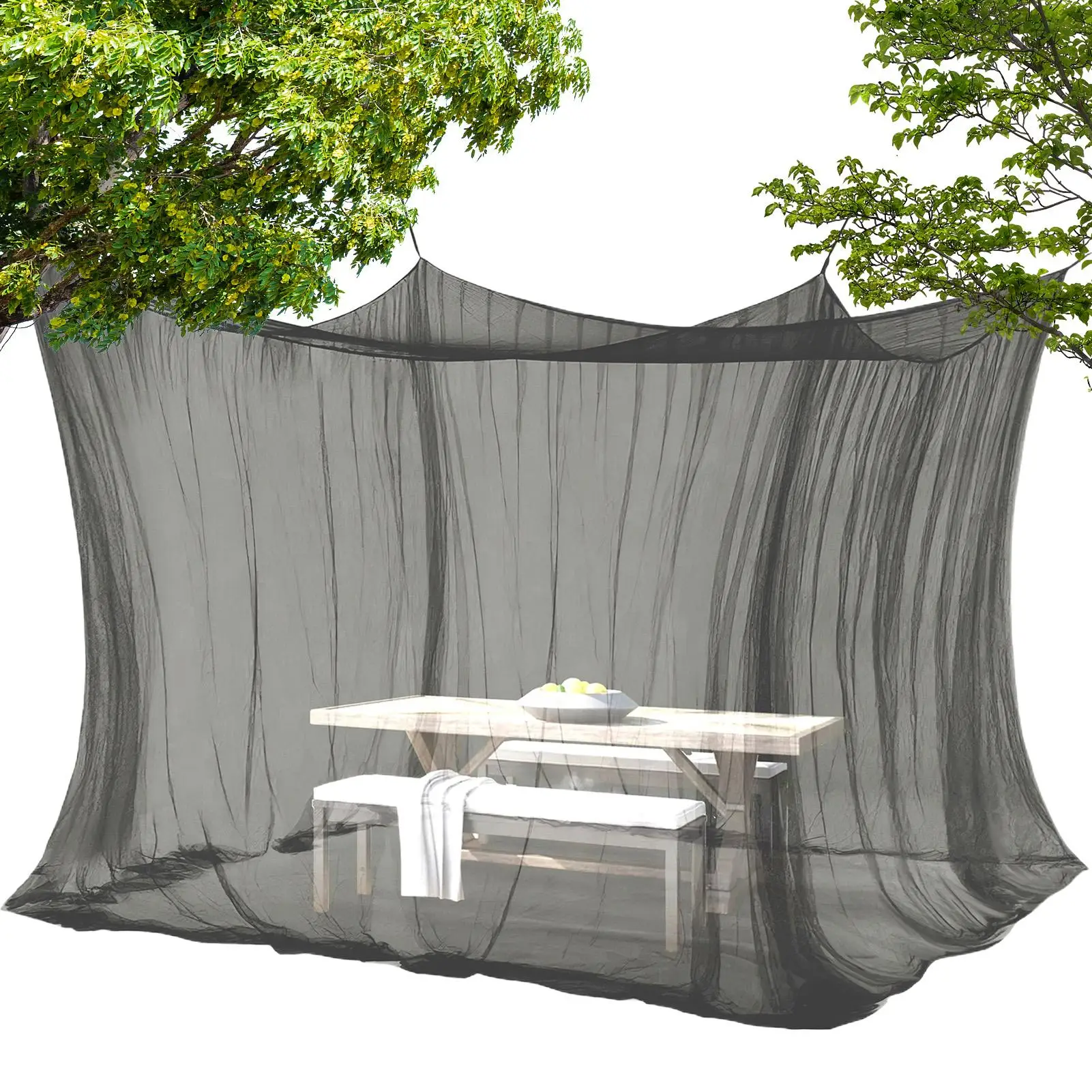 Four Corner Double Door Mosquito Net Foldable Insect Proof Breathable Outdoor Garden Tent Portable Ground Camping Yard Rest
