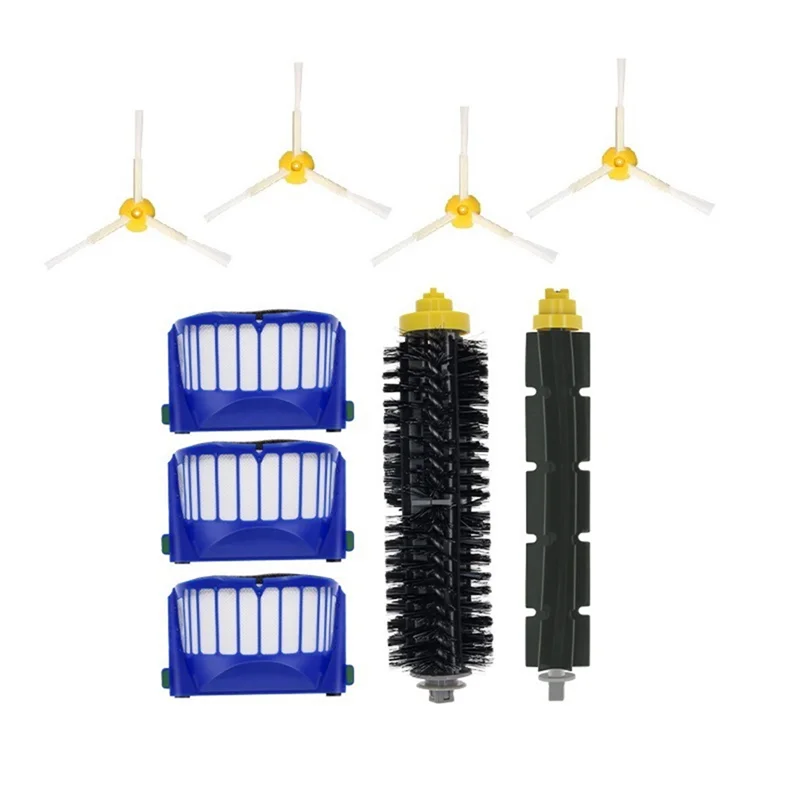 

Main Brush Side Brush Filter Replacement for iRobot Roomba 610 620 630 650 680 & 500 Series 595 552 564 Vacuum Cleaner