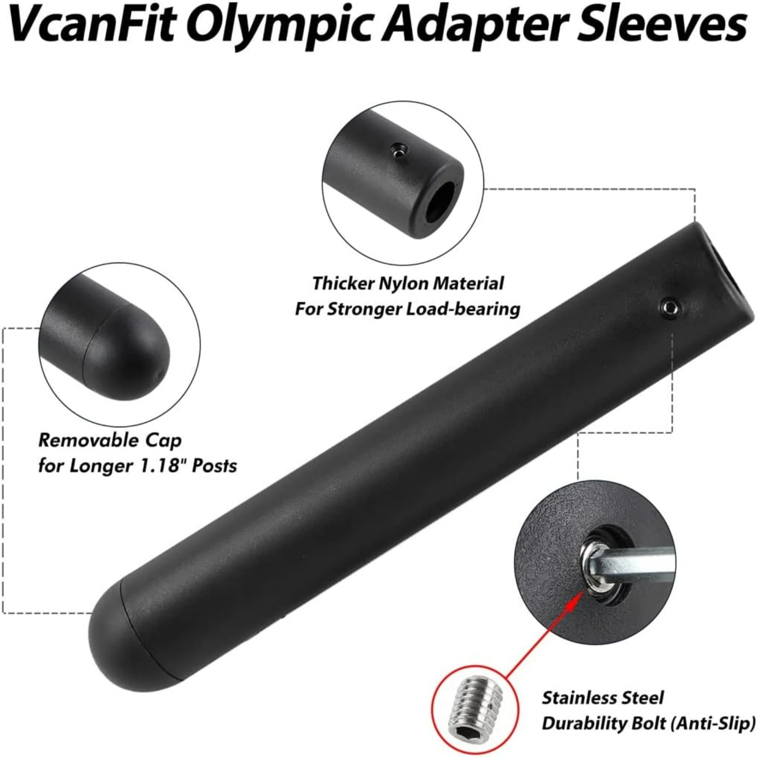 

Upgrade your home gym with the durable, long-lasting premium barbell adapter sleeve for superior stability and comfort. Elevate