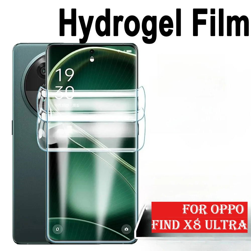 1–3 Stück weiche HD-Hydrogelfolie für Oppo Find X8 X7 X6 X5 X3 X2 S Pro Ultra, Bildschirmlinse, Glas, Displayschutzfolie, vollständige Abdeckung, kein Glas