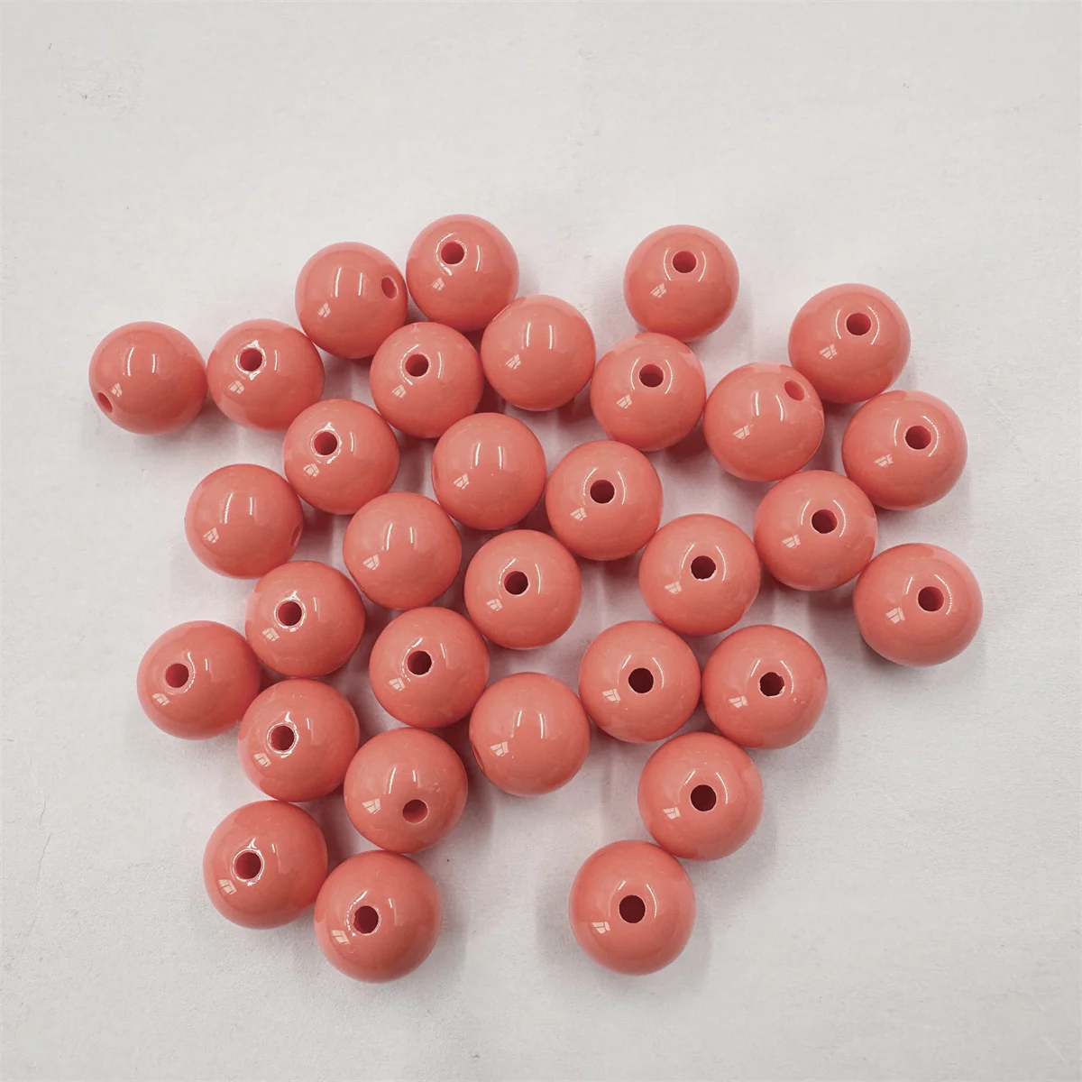 50PCS 10mm Round Solid Color Opaque Loose Beads Multicolor DIY Jewelry Making Material Wholesale