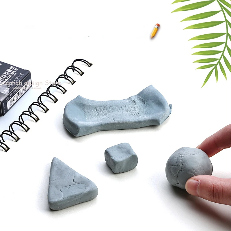 2/1pcs Plasticity Soft Rubber Eraser Student Drawing Sketch Highlight Novelty Plasticine Pencil Eraser Art Supplies Stationery