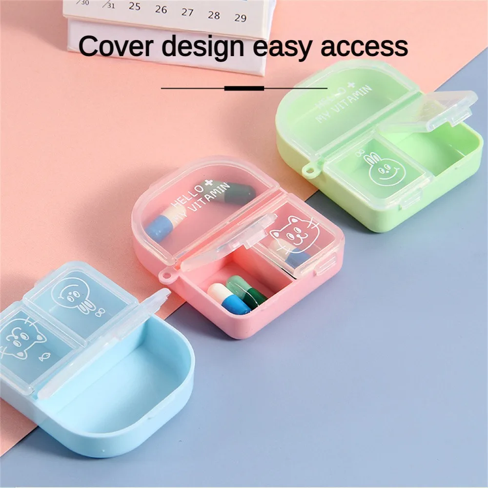 Storage Box Dustproof Portable Multipurpose Health Care Compartment Storage Grid Design Small Box