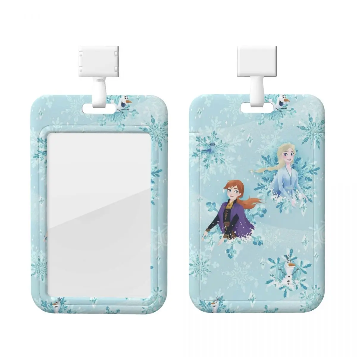 

Custom Frozen Cartoon Lanyard ID Protector Badge Card Unisex Student Campus Lanyard Cards Holder Credentials Accessories