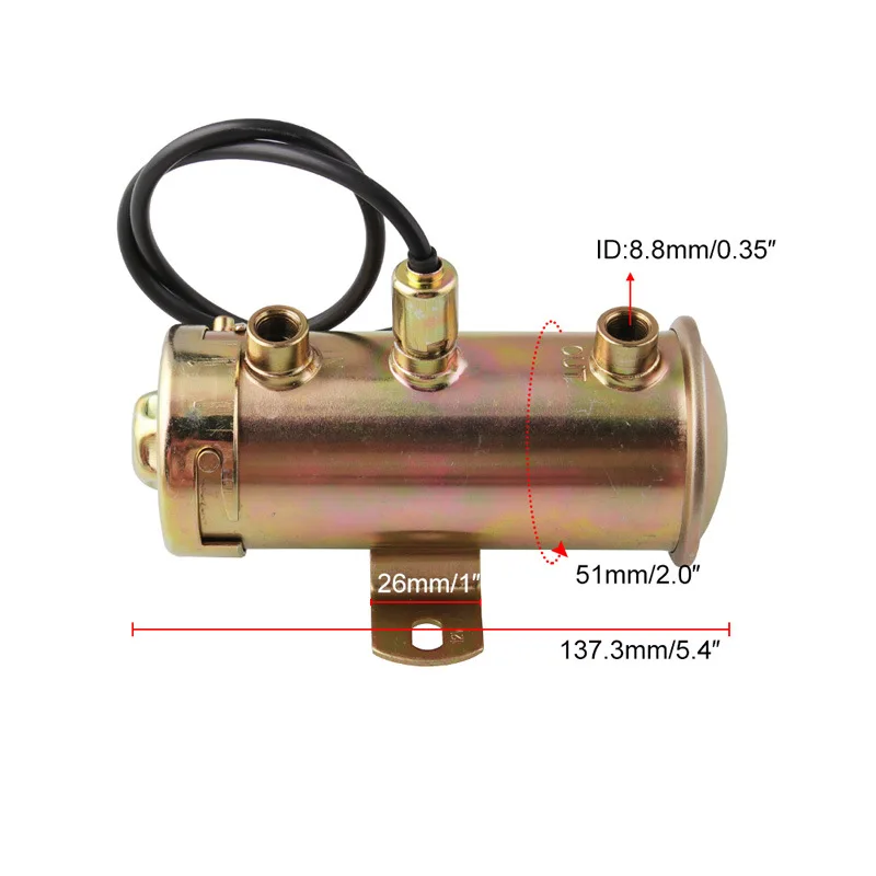 Bomba de transferencia de combustible eléctrica general para modificación de coche, bomba diésel de 12V