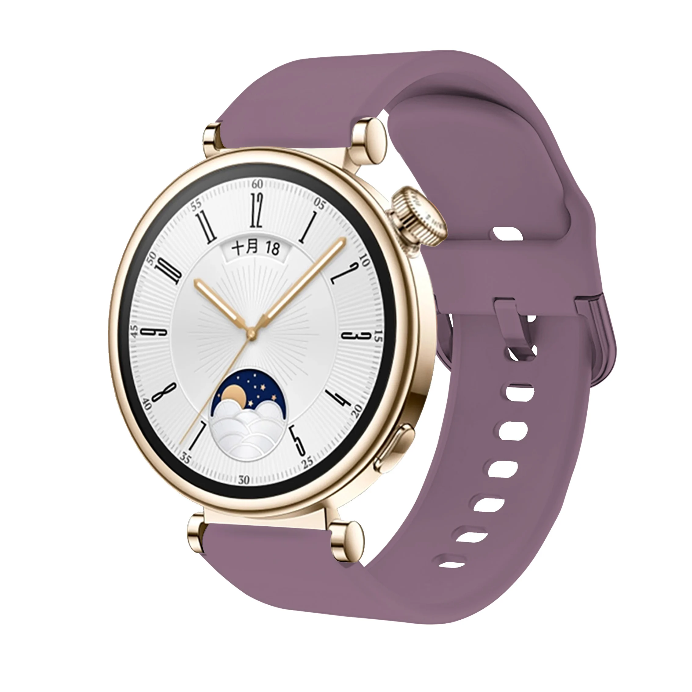 Huawei gt4用ストラップ,シリコンバックル,ランニングブレスレット,女性と女の子のアクセサリー,41mm, 18mm