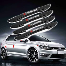 4pcs/set Rubber Car Door Edge Anti Collision Strips Protector Stickers For VW Golf 7 8 Passat B6 Mk4 Tiguan Mk7 Auto Accessories