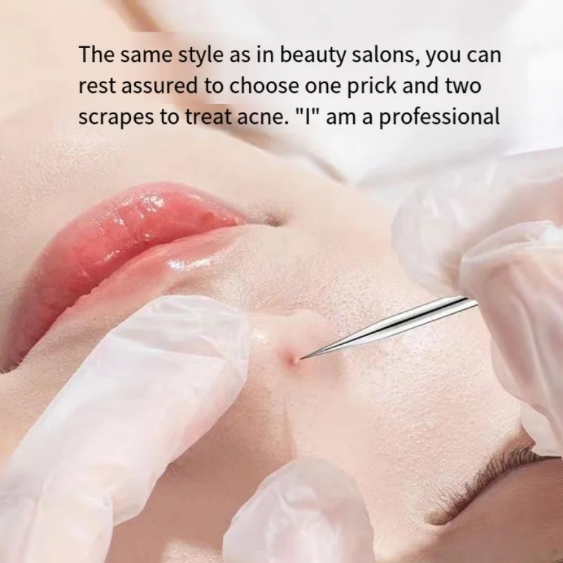 5 pz Strumenti per la rimozione dell'acne comedone Set riutilizzabile impacco caldo asciugamano per il viso in acciaio inossidabile clip per l'acne brufolo ago strumenti per la cura della pelle