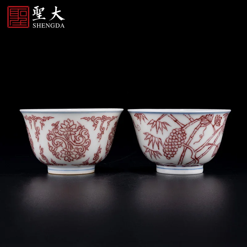 |ceramic imitation chenghua youligong fruit grain master cup jingdezhen pure manual high-grade porcelain sample tea cup