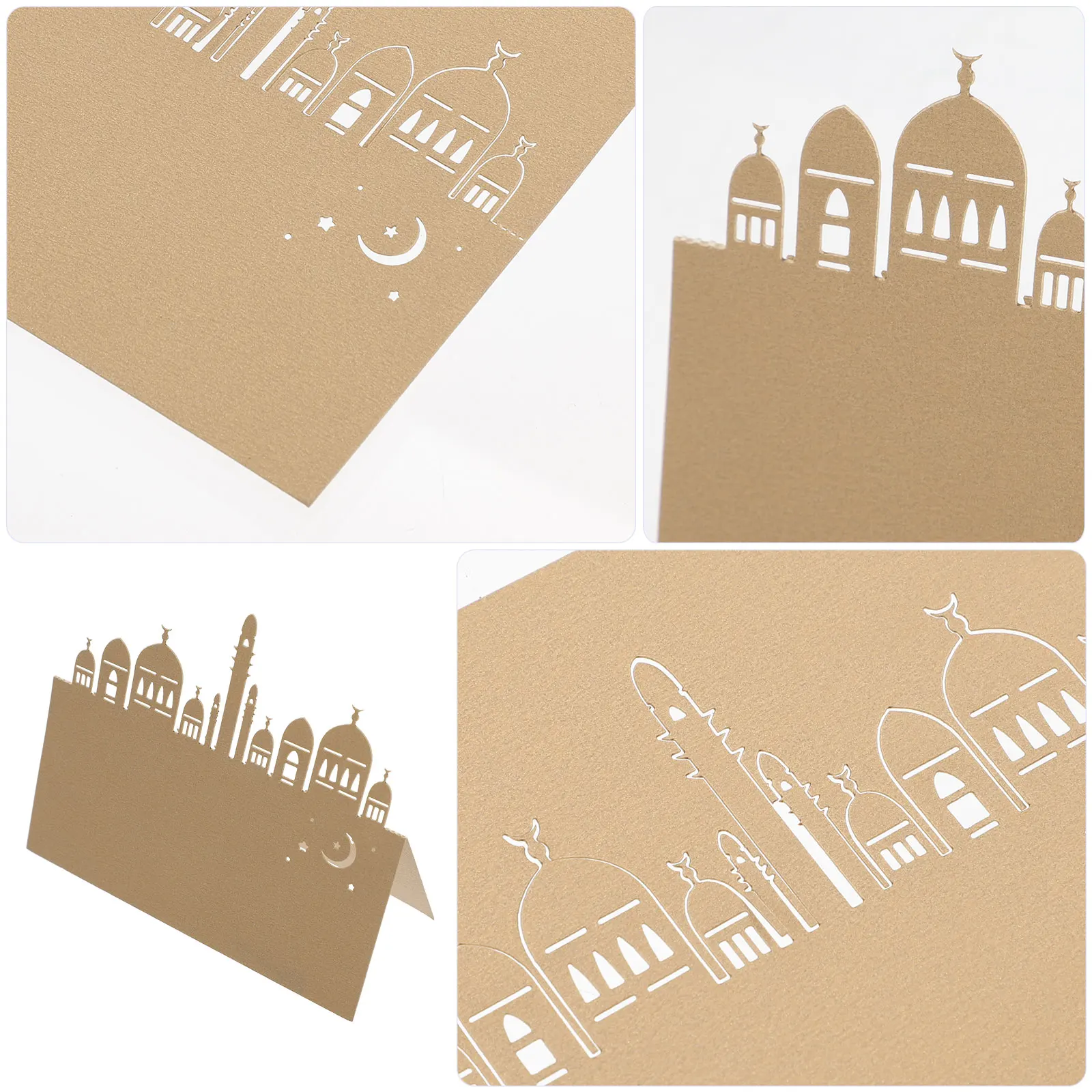 

50 Golden Seating Smooth Surface Place Table Seating Cards Cards for Weddings Dinner Table Seat Signs Safe Easy Setup