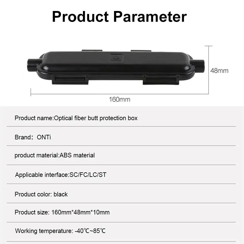 Caja de protección de fibra óptica FTTH Drop, caja de rotección de Cable con adaptador SC, caja protectora impermeable, 10 piezas