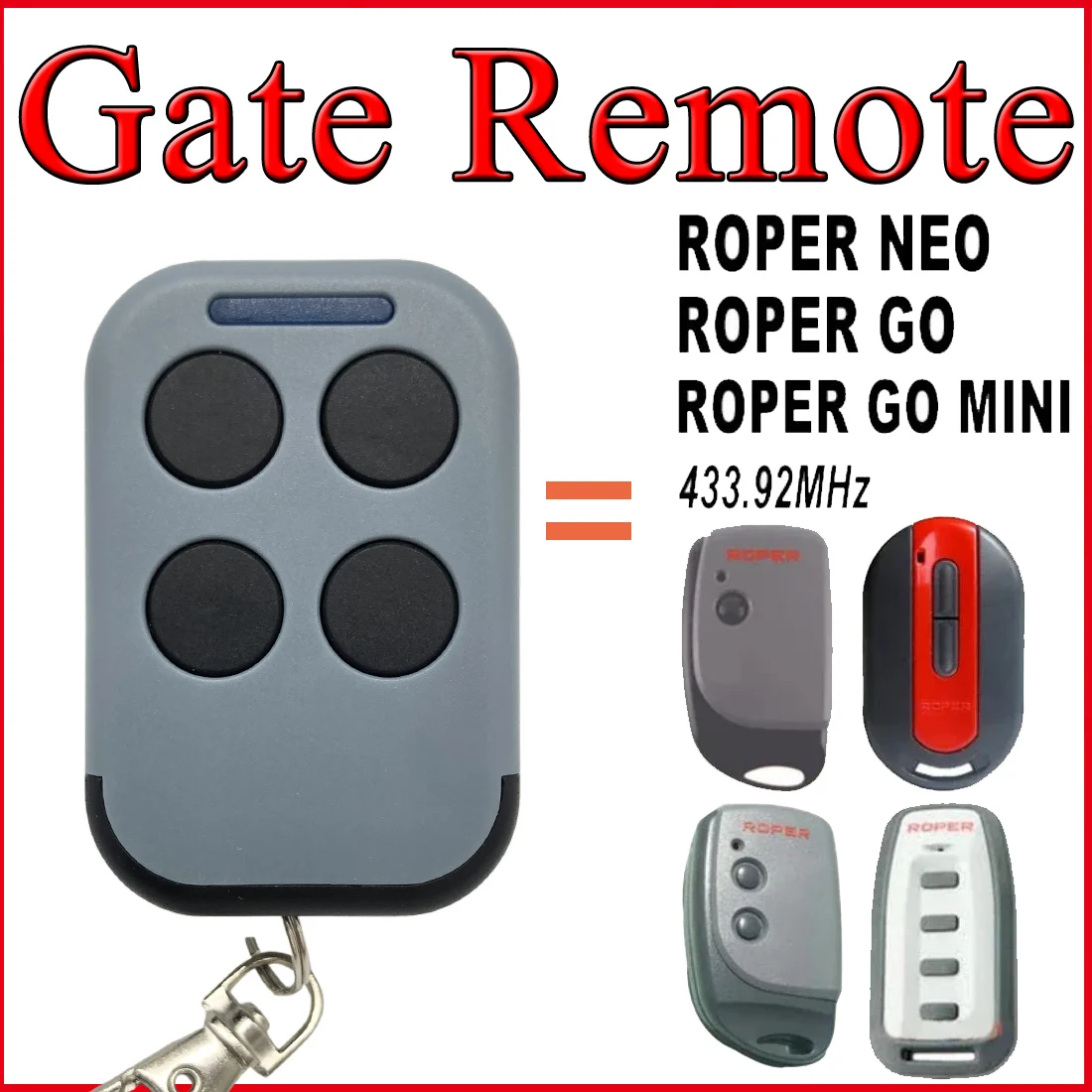 

Многочастотный пульт дистанционного управления с подвижным кодом, совместимый с частотами 280–868 МГц для 280 МГц, 306 МГц, 315 МГц, 330 МГц, 433,92 МГц