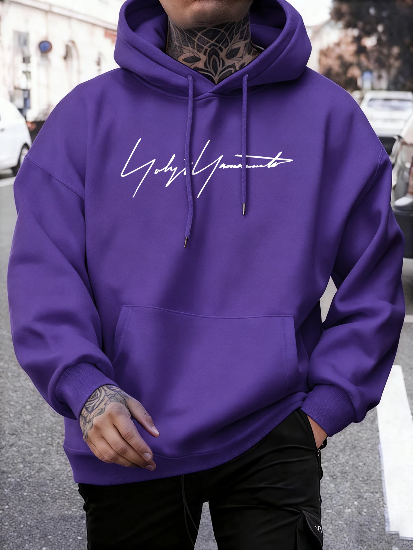 

Толстовки с художественным рисунком письма, мужские осенние флисовые мягкие пуловеры с длинными рукавами и круглым вырезом, винтажная свободная одежда унисекс