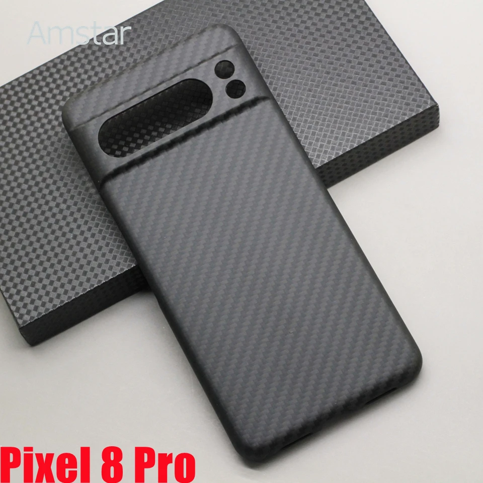 Amstar Magnetic Carbon Fiber Phone Case for Google Pixel 8 Pro Ultra-thin Aramid Fiber Pixel 8 5G Cover Support Magsafe Charger