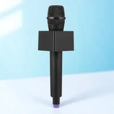 

Microphone Prop for Pretend Play Stage Performance Fake Mic with Flag Stand 27cm Playset