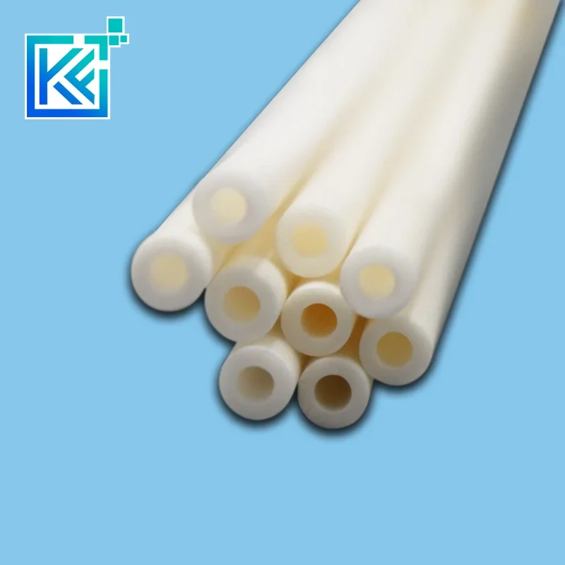 99.5%-Al2O3High Thermal corindone Tube OD12.0 * ID4.0mm/Round Single-Bore allumina Tube/ceramica isolante per sensori a termocoppia