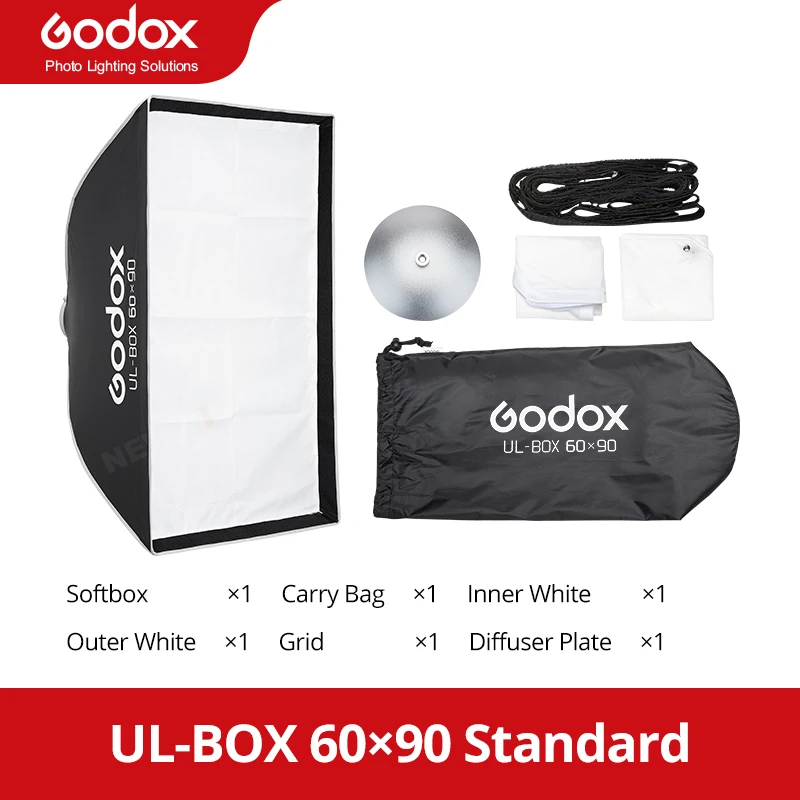GODOX UL-Octa BOX / UL-BOX snelkoppelbare paraplu softbox voor productfotografie, mode-articles of commerciële still life fotografie.