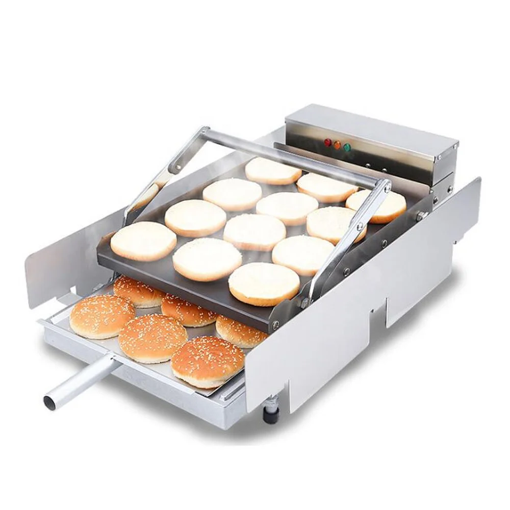 Multi Function Burger Bun Bake Machine Burger Bread Heater