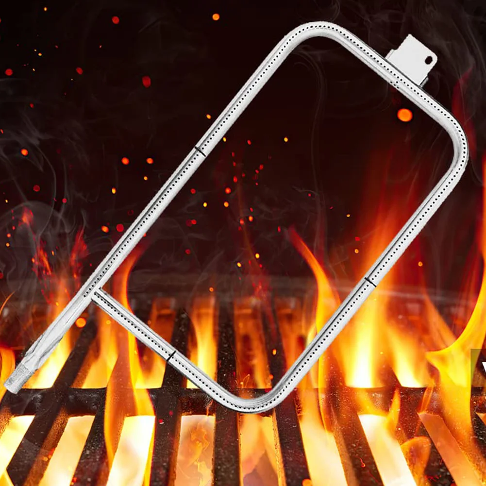 Stainless Steel Burner Tube with Screws P-Type Grill Burner Tube Gas Grill Burner Tube for Weber Q300 Q320 Q3000 Q3200