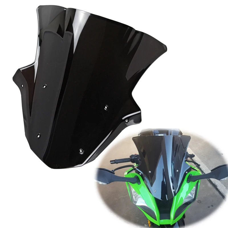 Motorcycle WindScreen Windshield Deflector For 2011 2012 2012 2014 2015 Kawasaki Ninja ZX10R ZX 10R 11 12 13 14 15 2012 2013