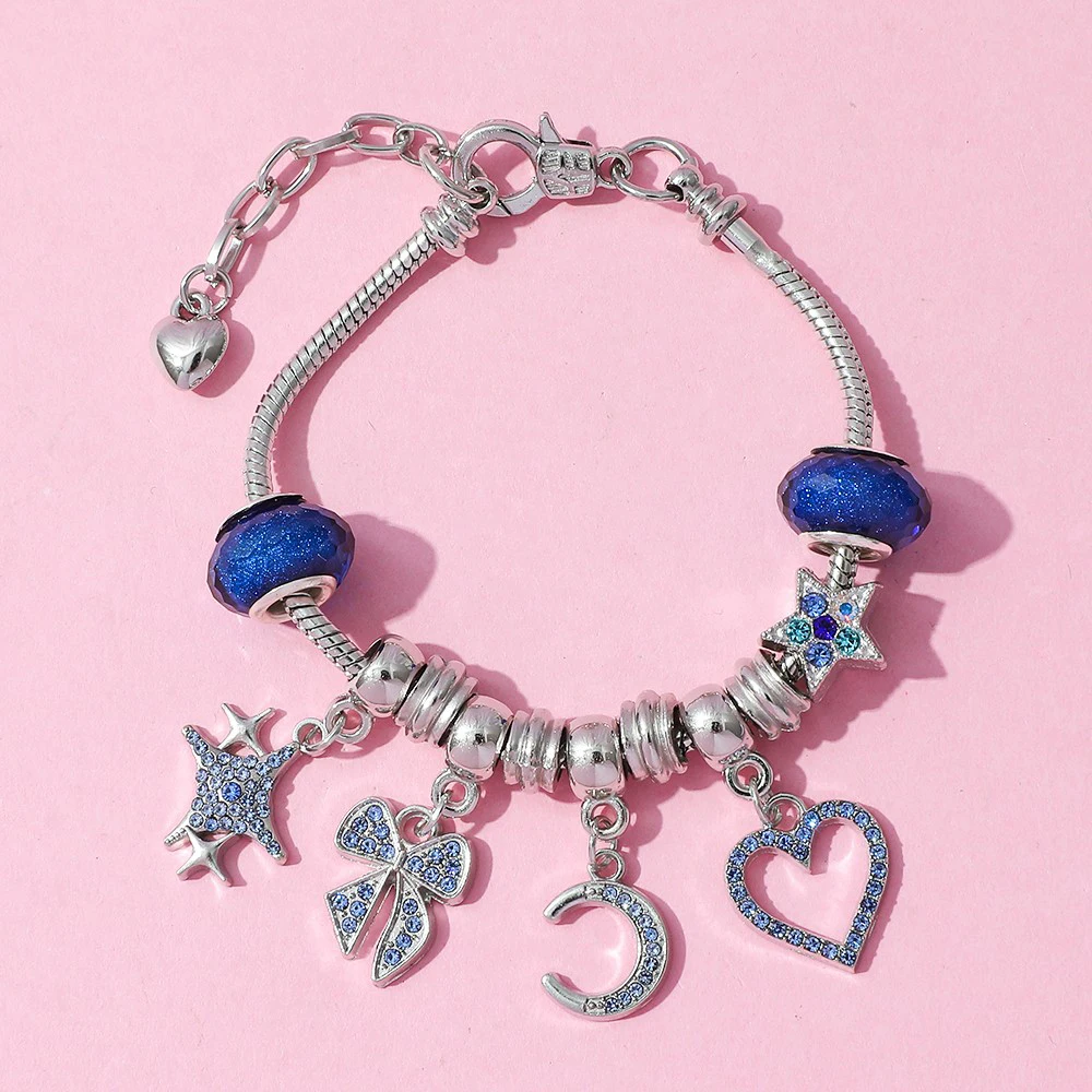 Disney Lilo & Stitch Fashion Advent Surprise Blind Box DIY Stitch Charms Armband voor meisjes Verjaardag Leuke speelgoedcadeaus