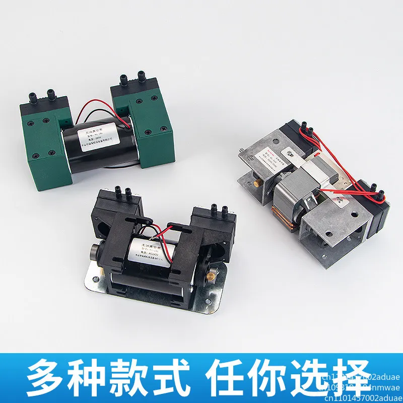 12V/220V High Positive Negative Pressure Vacuum Pump Large  Beauty Instrument Mute Double Head Diaphragm Pump Micro Air Pump