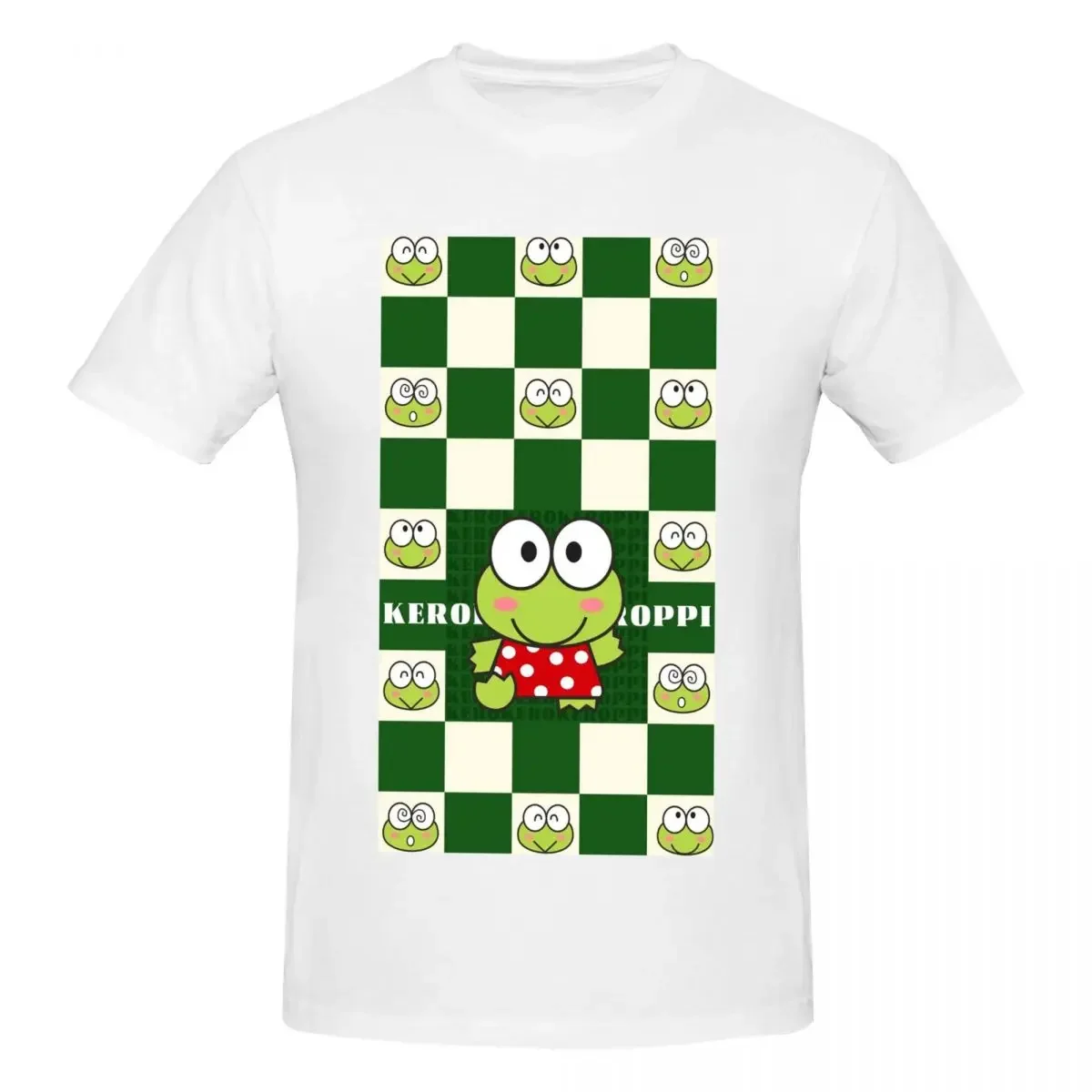 Kero Kero Keroppi T-Shirt for Men Cotton Plus Size T Shirts Men's Short Sleeve Crew Neck Summer Clothes Tops S-6XL