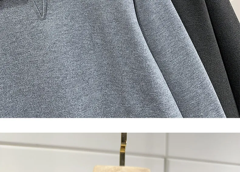 Men Splice Collar Loose Casual Pullover Sweatshirts Autumn Winter Streetwear Vintage Fashion Hoodies Sweatshirts Coat Tops