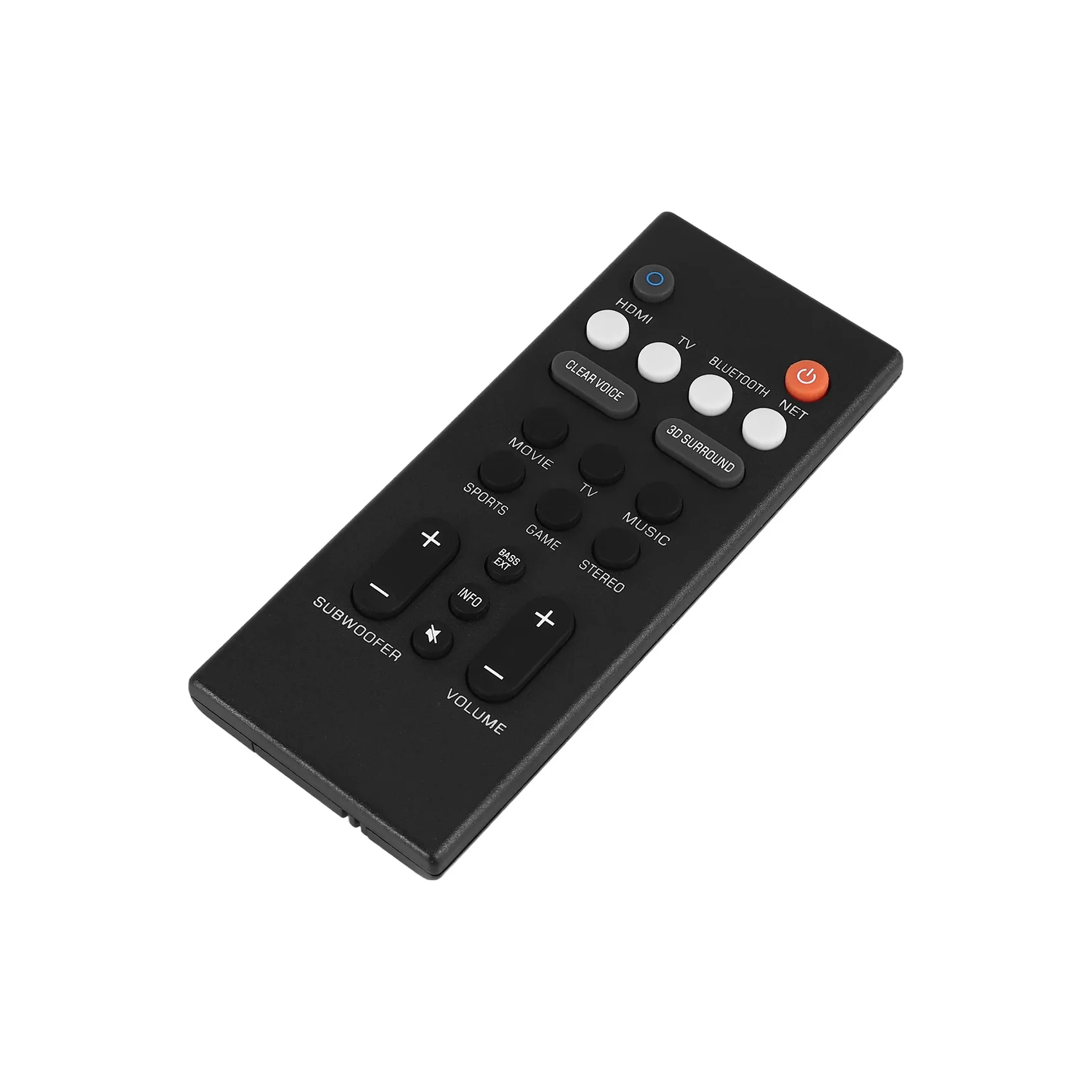 Remote Control ABS Speaker Replacement Remote Controller for Yamaha YAS-209 YAS-109 Speaker