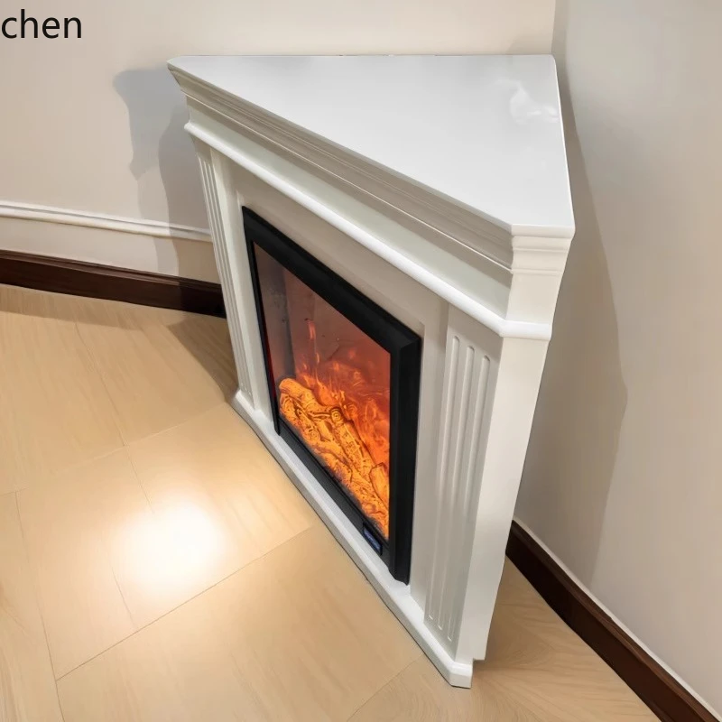Corner Fireplace Cabinet All Solid Wood Corner Decorative Cabinet Living Room Corner Entrance Hall Rack Cabinet