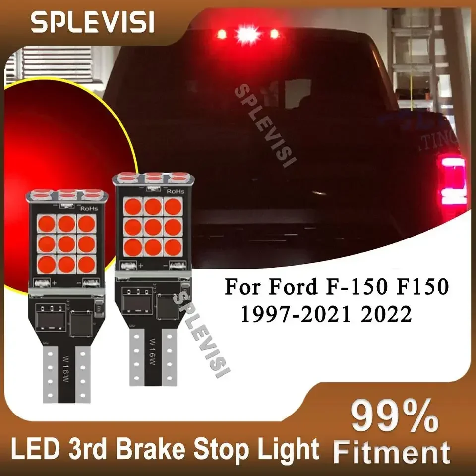 2x 921 T15 LED 3rd Brake High Mount Light Bulb New For Ford F250 F-250 Super Duty 1997-2021 2020 2019 2018 2017 2016 2015 2014