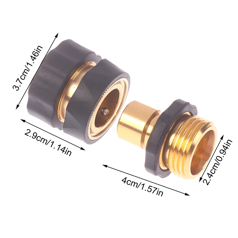 1Zestaw 3/4-calowych męskich i żeńskich szybkozłączek Adapter Uniwersalny zestaw do szybkiego łączenia węża ogrodowego Narzędzia do podlewania ogrodu