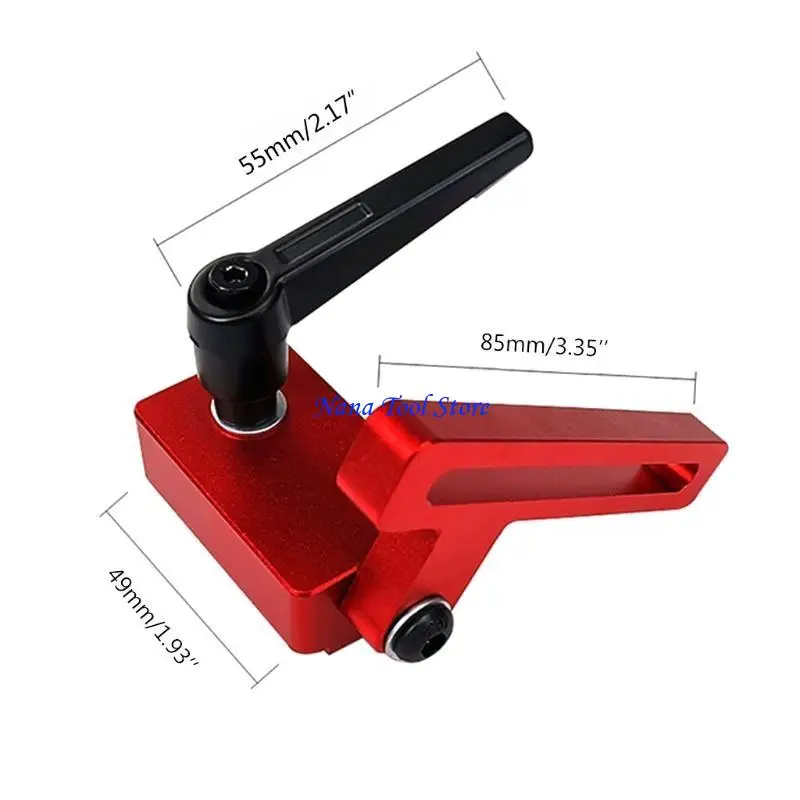 31GJ Miter Track Stop Backing Connector Woodworking Guide for 30 Type T-Slot T-tracks Aluminum Alloy Woodworking DIY Tool