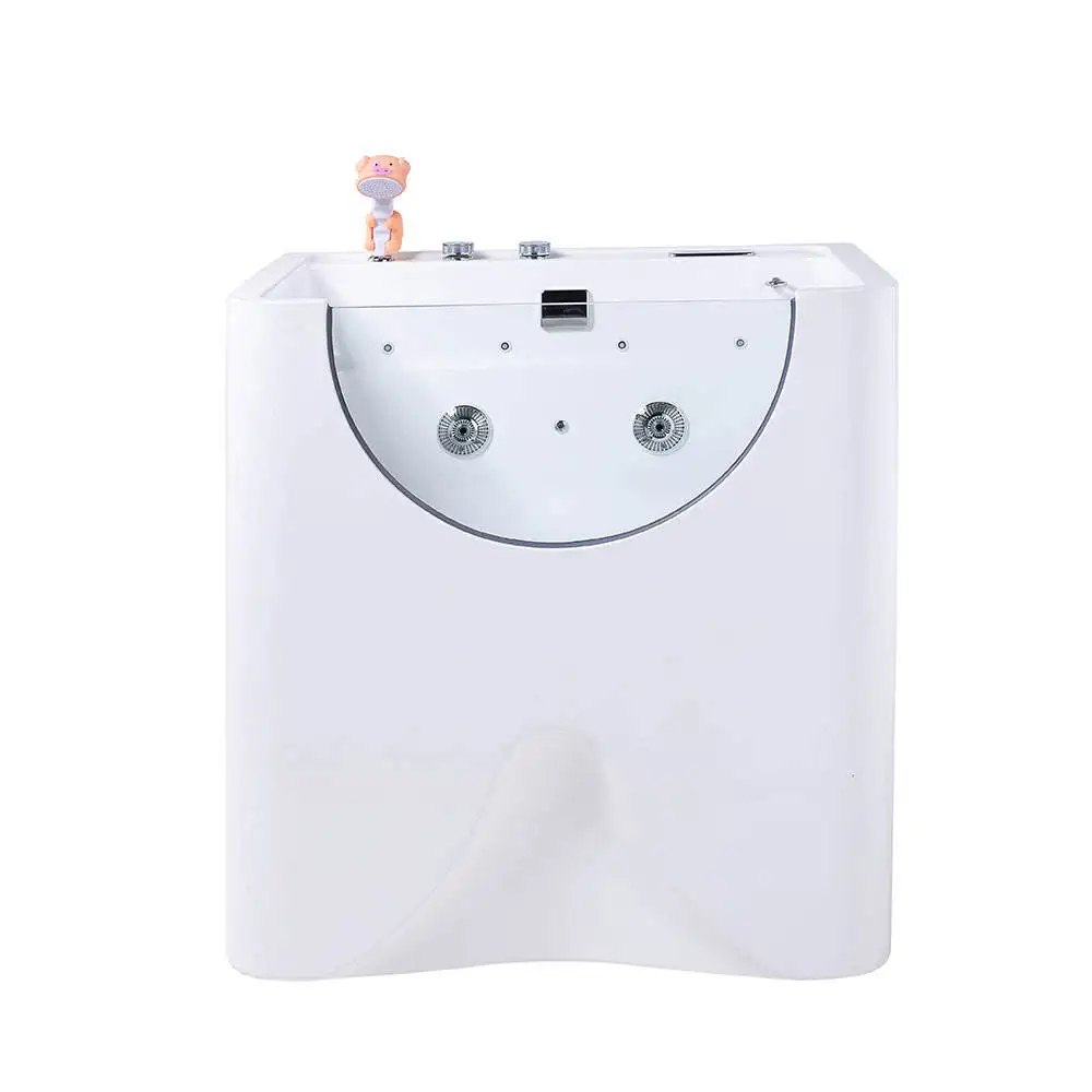 Qwinn 2026- Milk Pet Spa Bath Tub Small Animal Modern Cleaning Acrylic Bathtub for Dogs and Cats