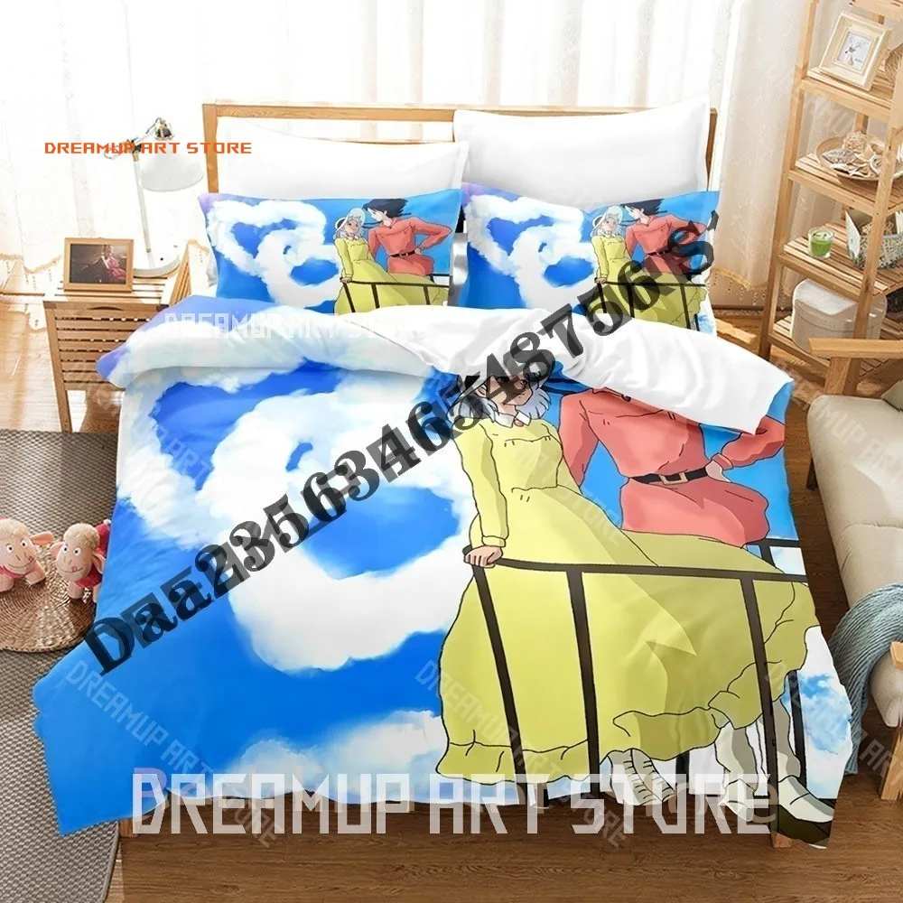 2026 3D Print Love Howl And Sophie Anime Bedding Set Single Twin Full Queen King Size Bed Set Adult Kid Bedroom