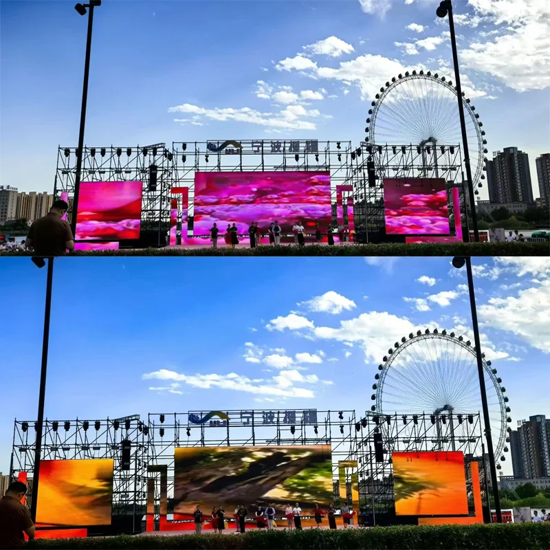 P4.81 Outdoor LED Rental Screen IP65 Mobile Display for Mall Event Wedding Stage Live Streaming